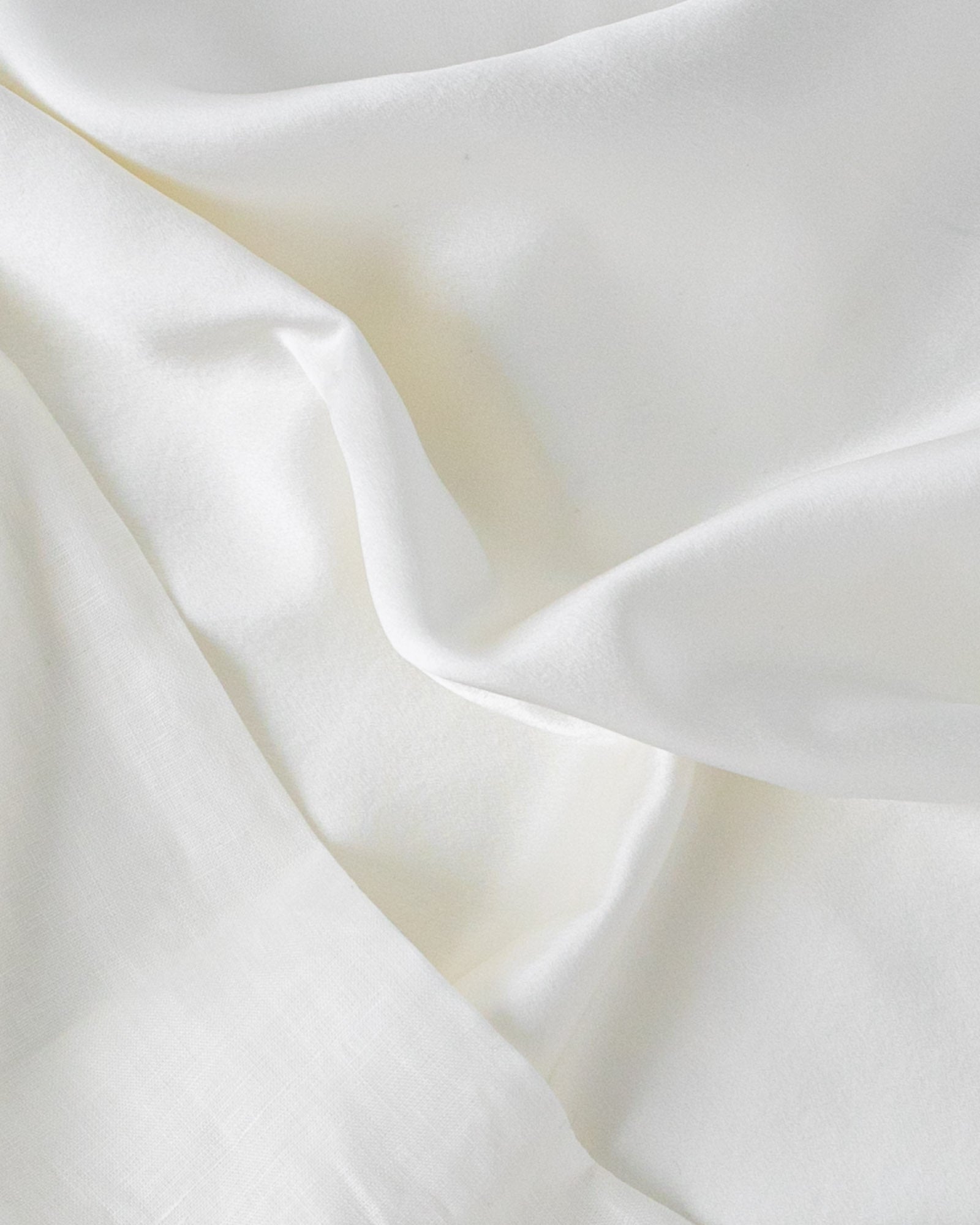 Natural White Flip Silk Linen Pillowcase