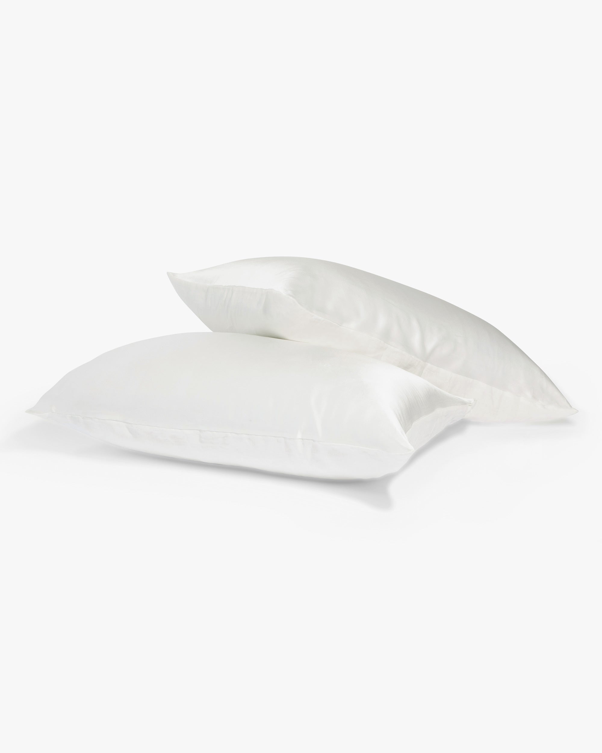 Natural White Flip Silk Linen Pillowcase