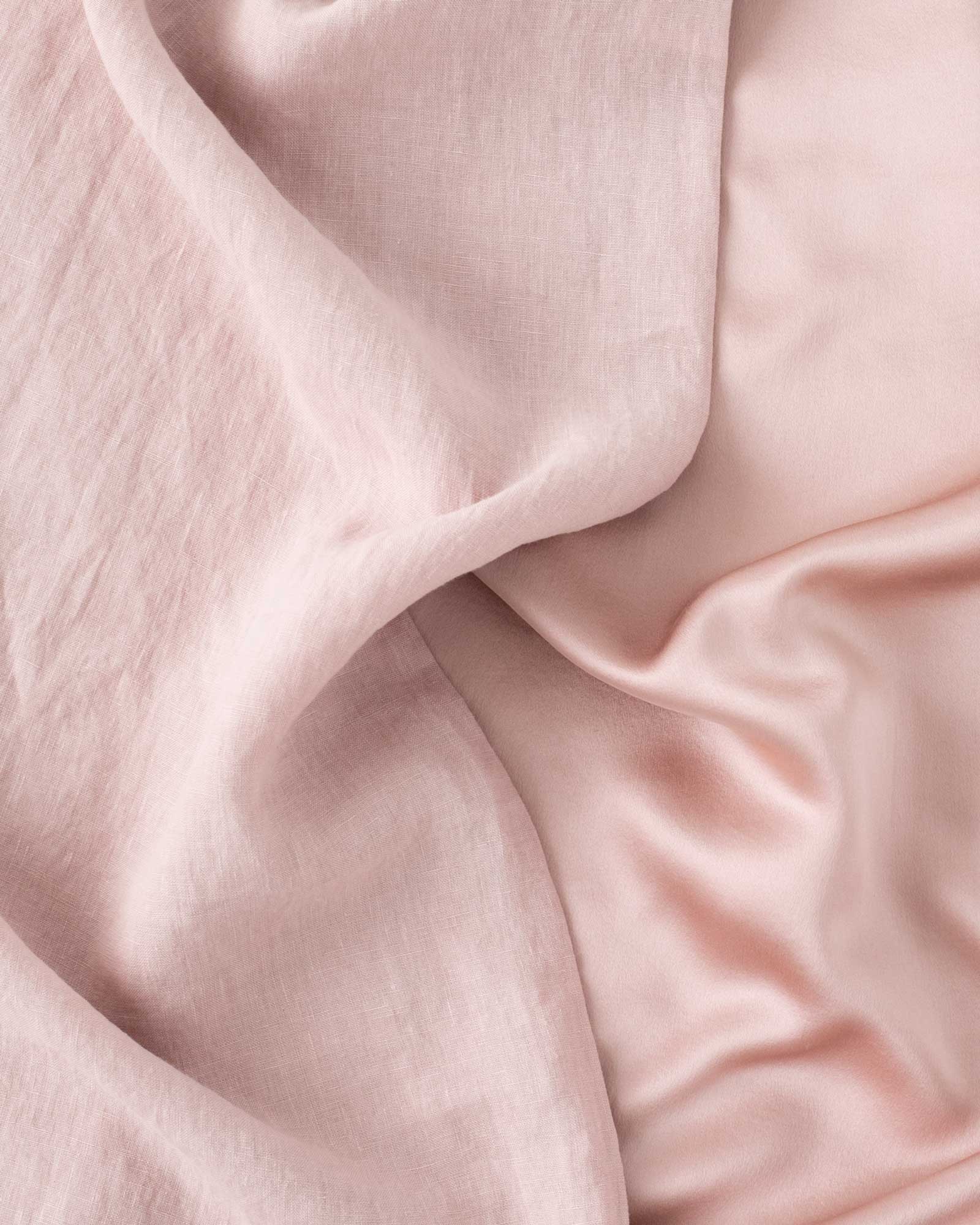 Rose Flip Silk Linen Pillowcase