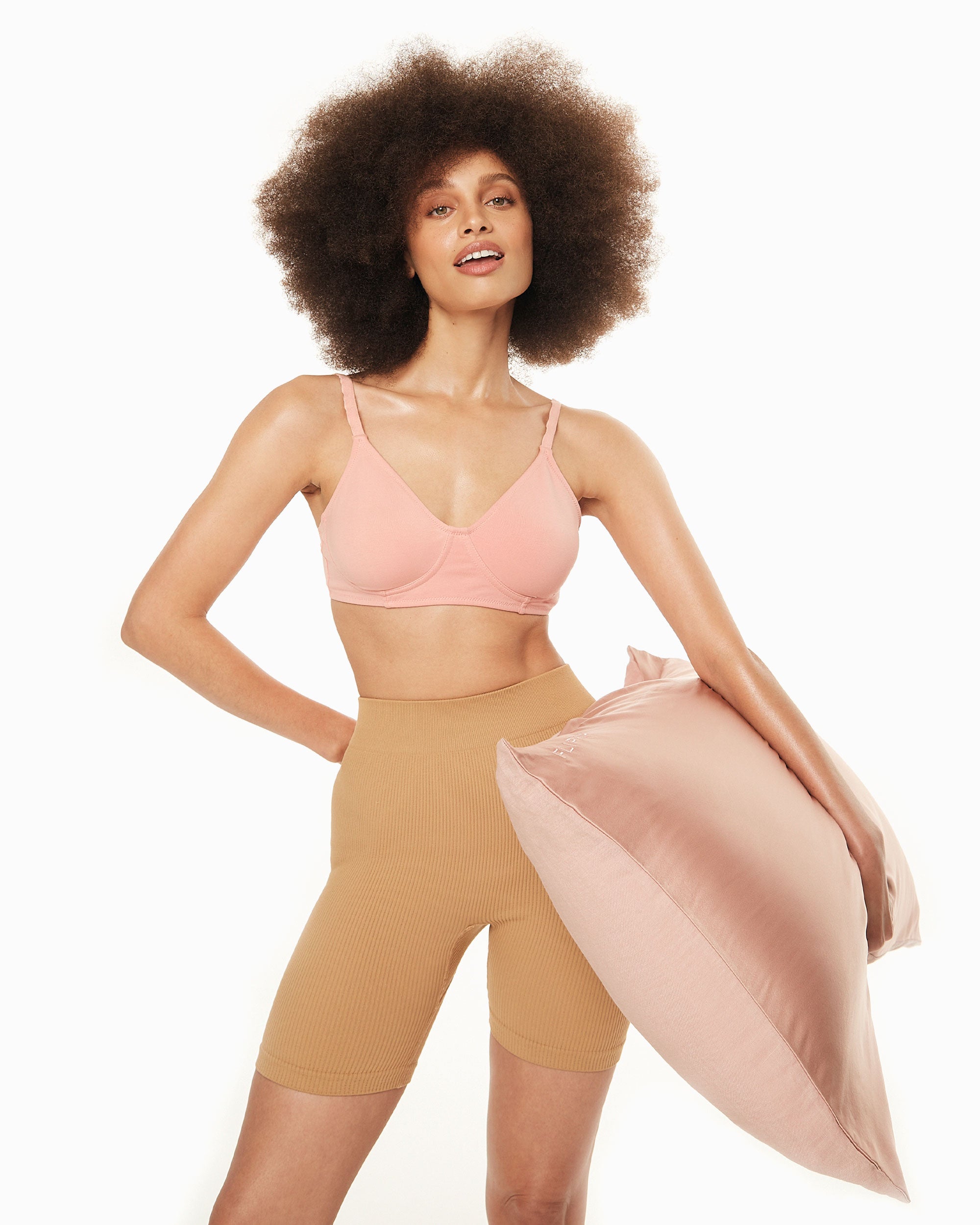 Rose Flip Silk Linen Pillowcase